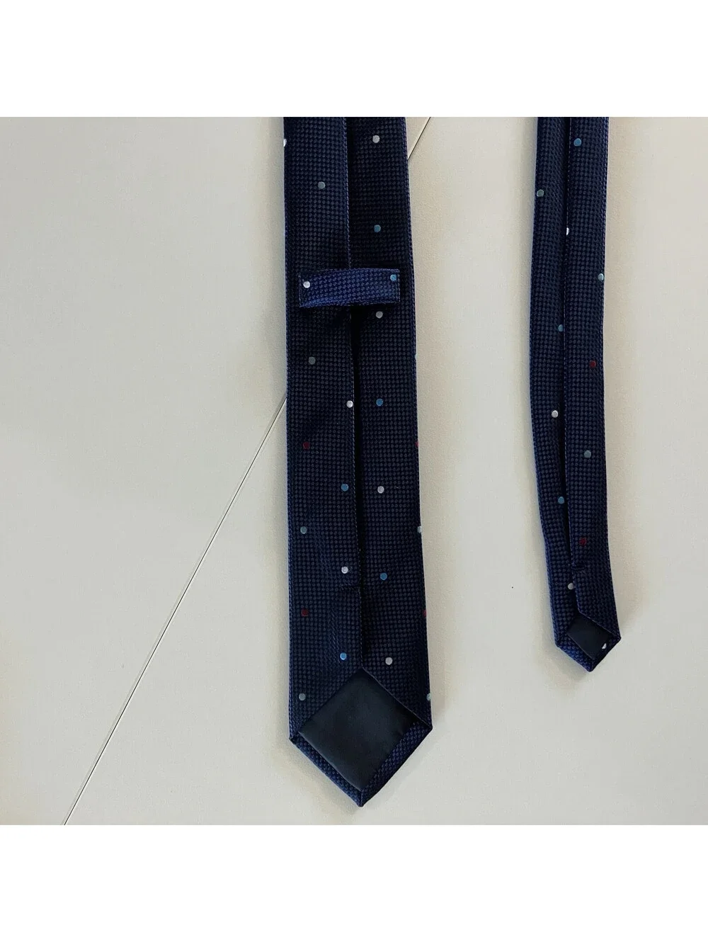 Blue Colorful Polka Dot Skinny Tie 60